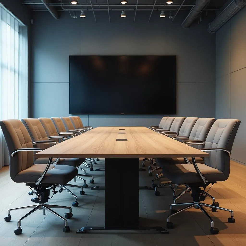 Sala de reuniones equipada para consultas productivas